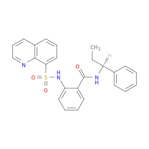Benzamide, N-[(1S)-1-phenylpropyl]-2-[(8-quinolinylsulfonyl)amino]-