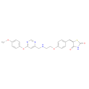 2,4-THIAZOLIDINEDIONE, 5-[[4-[2-[[6-(4-METHOXYPHENOXY)-4-PYRIMIDINYL]METHYLAMINO]ETHOXY]PHENYL]METHYLENE]-