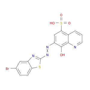 5-Quinolinesulfonic acid, 7-[(5-bromo-2-benzothiazolyl)azo]-8-hydroxy-