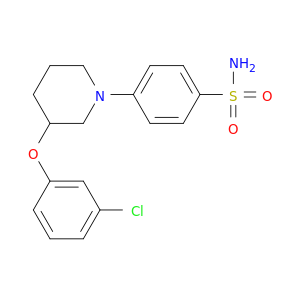 Benzenesulfonamide, 4-[3-(3-chlorophenoxy)-1-piperidinyl]-