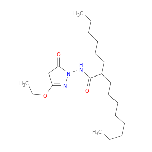 Decanamide, N-(3-ethoxy-4,5-dihydro-5-oxo-1H-pyrazol-1-yl)-2-hexyl-