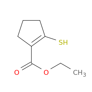 1-Cyclopentene-1-carboxylic acid, 2-mercapto-, ethyl ester