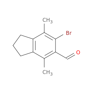 1H-Indene-5-carboxaldehyde, 6-bromo-2,3-dihydro-4,7-dimethyl-