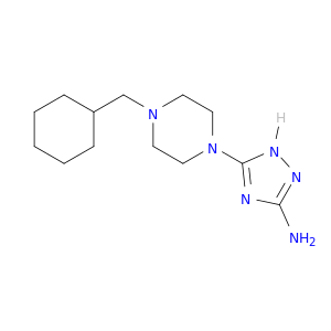 1H-1,2,4-Triazol-3-amine, 5-[4-(cyclohexylmethyl)-1-piperazinyl]-