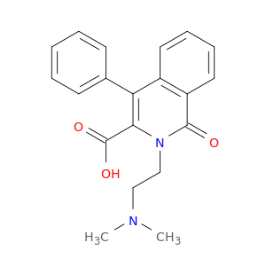 3-Isoquinolinecarboxylicacid, 2-[2-(dimethylamino)ethyl]-1,2-dihydro-1-oxo-4-phenyl-