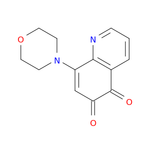 5,6-Quinolinedione,8-(4-morpholinyl)-