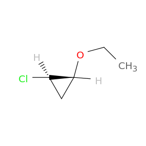 Cyclopropane, 1-chloro-2-ethoxy-, trans-