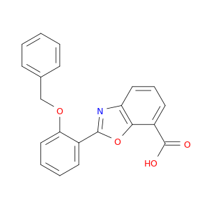 7-Benzoxazolecarboxylic acid, 2-[2-(phenylmethoxy)phenyl]-