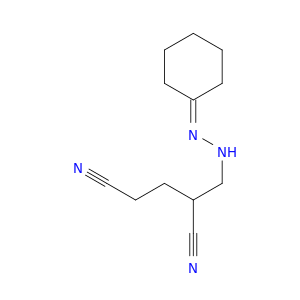 Pentanedinitrile, 2-[(cyclohexylidenehydrazino)methyl]-