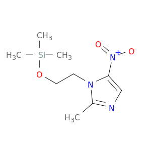1H-Imidazole, 2-methyl-5-nitro-1-[2-[(trimethylsilyl)oxy]ethyl]-