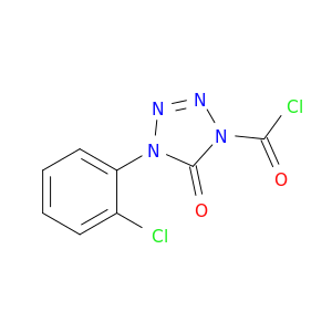 1H-Tetrazole-1-carbonyl chloride, 4-(2-chlorophenyl)-4,5-dihydro-5-oxo-