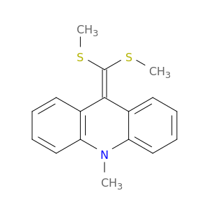 Acridine, 9-[bis(methylthio)methylene]-9,10-dihydro-10-methyl-