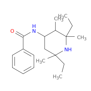 Benzamide, N-(2,6-diethyl-2,3,6-trimethyl-4-piperidinyl)-