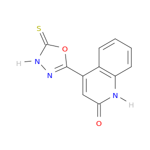 2(1H)-Quinolinone, 4-(4,5-dihydro-5-thioxo-1,3,4-oxadiazol-2-yl)-