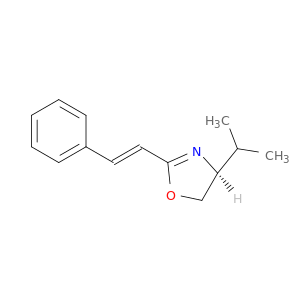 Oxazole, 4,5-dihydro-4-(1-methylethyl)-2-[(1E)-2-phenylethenyl]-, (4S)-