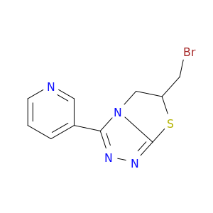 3-[6-(Bromomethyl)-5H,6H-[1,2,4]triazolo[3,4-b][1,3]thiazol-3-yl]pyridine