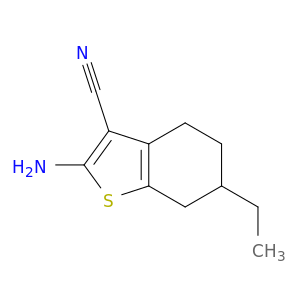 2-amino-6-ethyl-4,5,6,7-tetrahydro-1-benzothiophene-3-carbonitrile