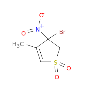 Thiophene, 3-bromo-2,3-dihydro-4-methyl-3-nitro-, 1,1-dioxide
