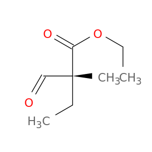 Butanoic acid, 2-formyl-2-methyl-, ethyl ester, (R)-