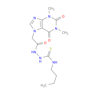 3-butyl-1-[[2-(1,3-dimethyl-2,6-dioxo-purin-7-yl)acetyl]amino]thiourea