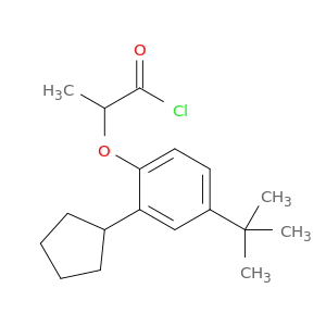2-[2-环戊基-4-(1,1-二甲基乙基)苯氧基]丙二酰氯