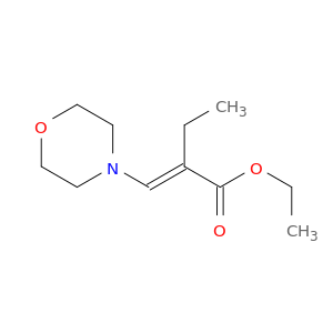 Butanoic acid, 2-(4-morpholinylmethylene)-, ethyl ester, (E)-