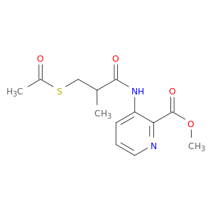 甲基3-[[3-(乙酰硫基)-2-甲基-1-氧丙]氨基]-2-吡啶羧酸盐