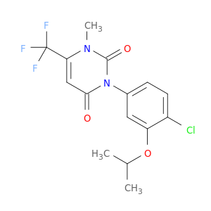3-[4-chloro-3-(propan-2-yloxy)phenyl]-1-methyl-6-(trifluoromethyl)pyrimidine-2,4(1h,3h)-dione
