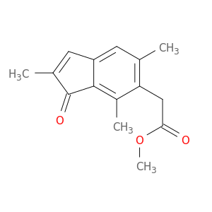1H-Indene-6-acetic acid, 2,5,7-trimethyl-1-oxo-, methyl ester
