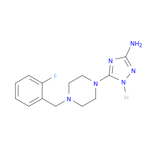 1H-1,2,4-Triazol-3-amine, 5-[4-[(2-fluorophenyl)methyl]-1-piperazinyl]-