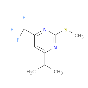 Pyrimidine, 4-(1-methylethyl)-2-(methylthio)-6-(trifluoromethyl)-