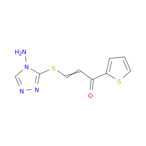 2-Propen-1-one, 3-[(4-amino-4H-1,2,4-triazol-3-yl)thio]-1-(2-thienyl)-