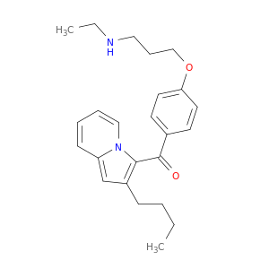 Methanone, (2-butyl-3-indolizinyl)[4-[3-(ethylamino)propoxy]phenyl]-
