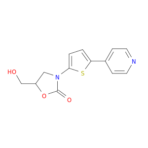2-Oxazolidinone, 5-(hydroxymethyl)-3-[5-(4-pyridinyl)-2-thienyl]-