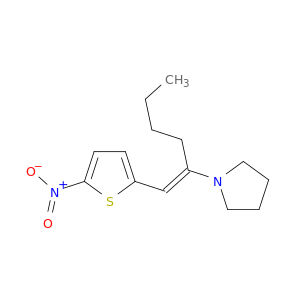 Pyrrolidine, 1-[(1E)-1-[(5-nitro-2-thienyl)methylene]pentyl]-