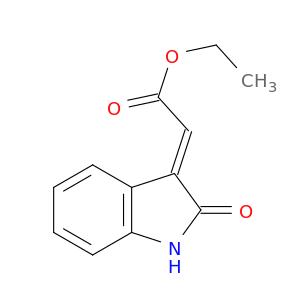 Acetic acid, (1,2-dihydro-2-oxo-3H-indol-3-ylidene)-, ethyl ester, (E)-