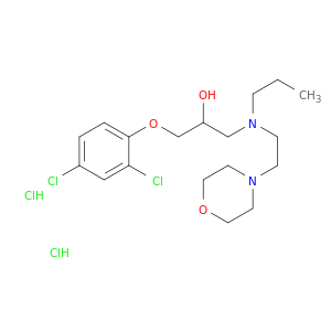 2-Propanol,1-(2,4-dichlorophenoxy)-3-[[2-(4-morpholinyl)ethyl]propylamino]-, hydrochloride(1:2)
