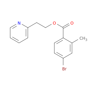 Benzoic acid, 4-bromo-2-methyl-, 2-(2-pyridinyl)ethyl ester