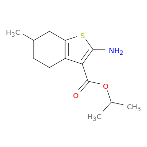 1-甲基乙基2-氨基-4,5,6,7-四氢-6-甲基苯并[b]噻吩-3-羧酸盐