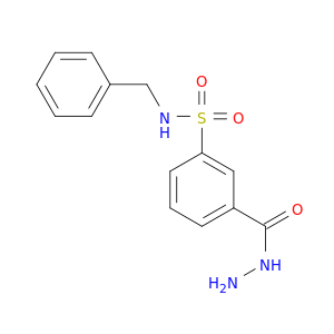 N-benzyl-3-(hydrazinecarbonyl)benzene-1-sulfonamide