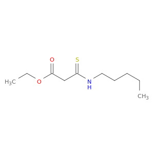 Propanoic acid, 3-(pentylamino)-3-thioxo-, ethyl ester