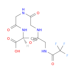 L-Alanine, N-[N-[N-[N-(trifluoroacetyl)glycyl]glycyl]glycyl]-