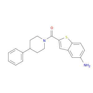 Piperidine, 1-[(5-aminobenzo[b]thien-2-yl)carbonyl]-4-phenyl-