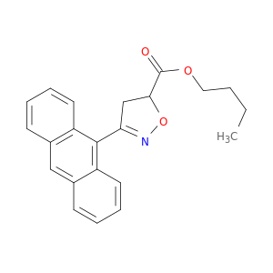 5-Isoxazolecarboxylic acid, 3-(9-anthracenyl)-4,5-dihydro-, butyl ester