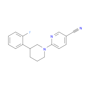3-Pyridinecarbonitrile, 6-[3-(2-fluorophenyl)-1-piperidinyl]-