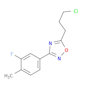 5-(3-Chloropropyl)-3-(3-fluoro-4-methylphenyl)-1,2,4-oxadiazole