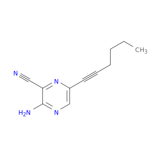 Pyrazinecarbonitrile, 3-amino-6-(1-hexynyl)-