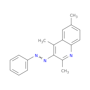 Quinoline, 2,4,6-trimethyl-3-(phenylazo)-