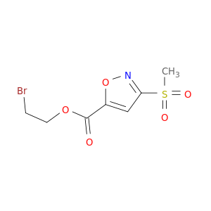 5-Isoxazolecarboxylic acid, 3-(methylsulfonyl)-, 2-bromoethyl ester