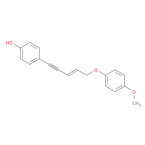 苯酚,4-[(3E)-5-(4-甲氧基苯氧基)-3-戊-1-炔基]-